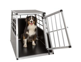 Auto Hundebox Aluminium