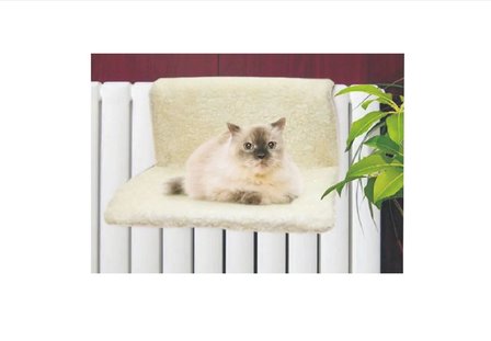 Kattenhangmat - Radiator Hangmat - Fleecebed voor Kat - Beige