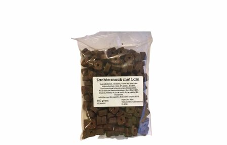 Zachte Snack met Lam (500 gram)