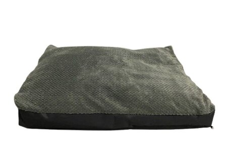 Blokkussen Fleece Jacquard Grijs - Zachte vulling - 100 x 70 x 10 cm