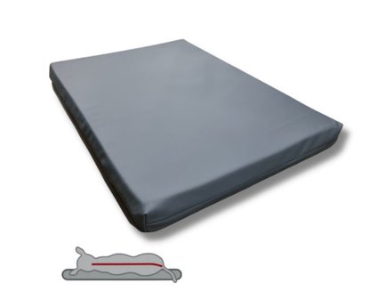 Orthopedisch HD Matras Leatherlook Grijs 80x55 cm