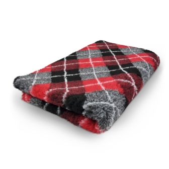 Vetbed Diamond Ruit Rood Grijs Zwart - Anti-Slip