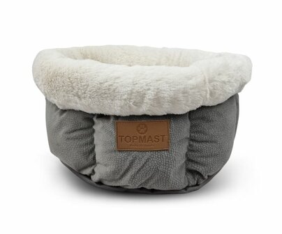 Hondenmand Kattenmand Soft Rond Grijs (40 cm)