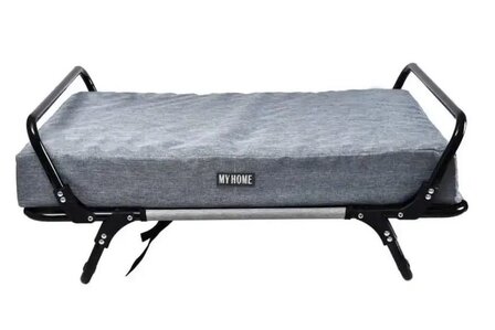 Stretcher met Kussen - Grijs - 82x60cm - Voor Hond of Kat