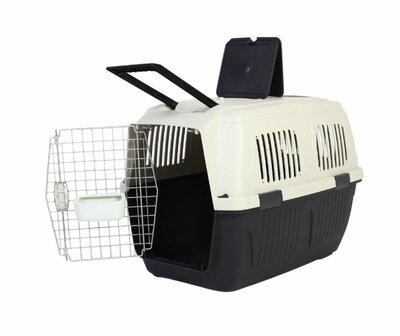 Transportbox Deluxe Antraciet - IATA Reismand - Voor Huisdieren - 82 x 57 x 60 cm