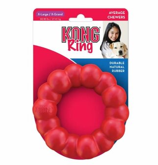 KONG Ring Rood - Bijtring - Duurzaam Rubber - Diverse Maten