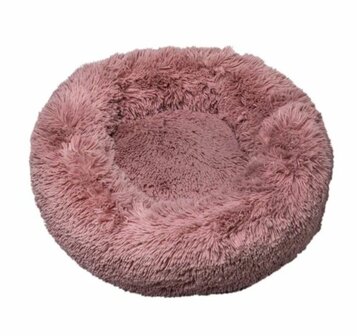 Fluffy Donut Hondenmand Kattenmand - Supersoft - Roze - Made in Europe - Diverse maten