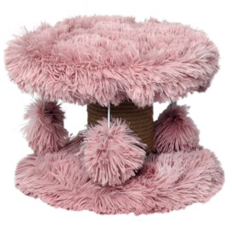 Krabpaal Fluffy Langhaar - Lycia - Roze