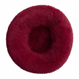 Fluffy Donut Hondenmand Kattenmand - Bordeaux - Diverse Maten