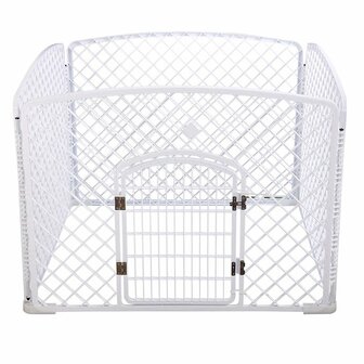 PUPPYREN PLAYPEN | KUNSTSTOF | WIT L100/75H