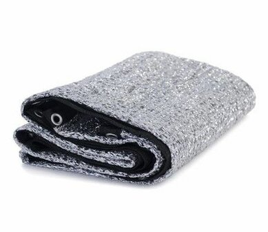 Aluminium Zonwerend Doek - Schaduwdoek - 2 x 2 Meter - Zonnezeil Warmtebescherming - UV-bescherming