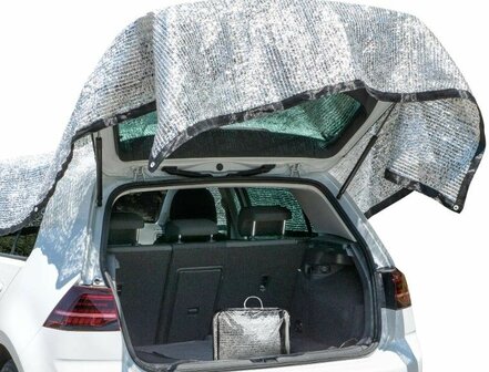 Aluminium Zonwerend Doek - Schaduwdoek - 2 x 2 Meter - Zonnezeil Warmtebescherming - UV-bescherming