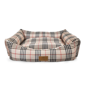 D&auml;nish Hondenmand - Tartan Beige  - Kattenmand - Diverse maten