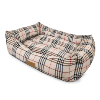 D&auml;nish Hondenmand - Tartan Beige  - Kattenmand - Diverse maten