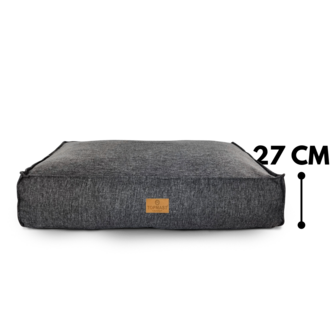 Hondenkussen Riva - Extra Dik Matras - Grijs - Orthopedische Silicone Vulling - Diverse Maten