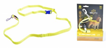 LED Licht Jogginglijn USB Neon Geel - 200 CM