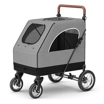 Hondenbuggy Big Smart - Grijs - 4 Wielen