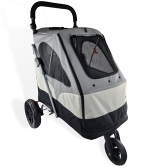 Hondenbuggy De Luxe Grijs