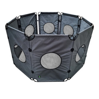 OutPaws Adventure - Opvouwbare Puppyren - Antraciet - 490 x 91.5 cm