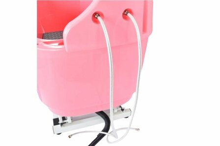 Hondenbad RZCE roze elektrisch verstelbaar Compleet + spatwand+ kraan