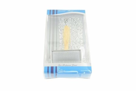 Slicker Borstel - Hondenborstel - Hout - Tritra - M - 4,5x9 cm