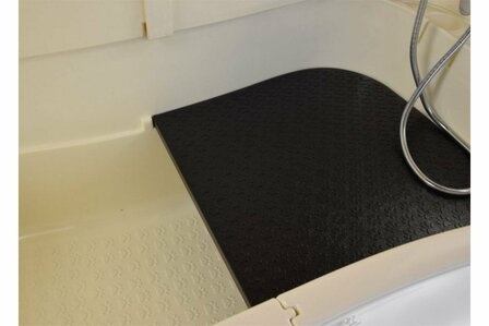 Hondenbad WTPTC Wit - Op poten - Compleet met spatwand en kraan 