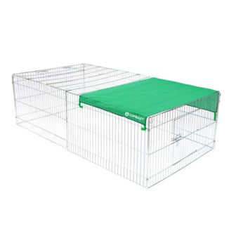 Puppyren XL - Verzinkt  Staal - Zonder Afdekcover (144 x 112 x 60 cm)