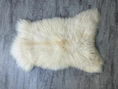 Schapenvacht 100% Echt &amp; Natuurlijk - Wit Lang Haar - 110 cm