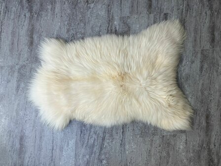 Schapenvacht 100% Echt &amp; Natuurlijk - Wit Lang Haar - 110 cm