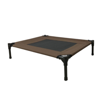 Hondenstretcher - Honden Ligbed - Bruin met Bumperrand - 92 x 71 x 18 cm
