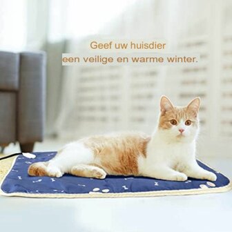 Heating Pad - Verwarmingsmat voor Hond en Kat - 70 x 45 cm - Met afstandsbediening