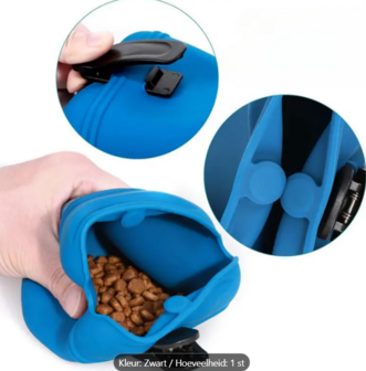 Beloningstasje voor Snacks - Silicone Rubber - Zwart