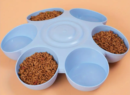 Puppybar - Puppy Voerbakjes - 6-in-1 - Stevig Kunststof - Blauw