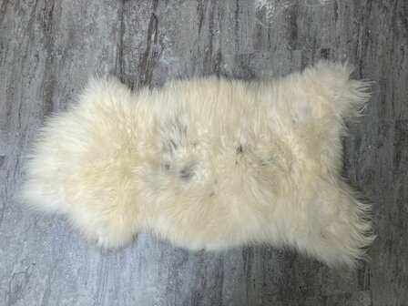 Schapenvacht 100% Echt &amp; Natuurlijk - Wit Lang Haar - 115 cm