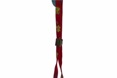 Trimlus Tritra - Rood met honden print - 16 mm / 44 cm
