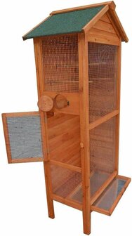 Voli&egrave;re Hout - Vogelvoli&egrave;re - 78 x 55 x 158 cm 