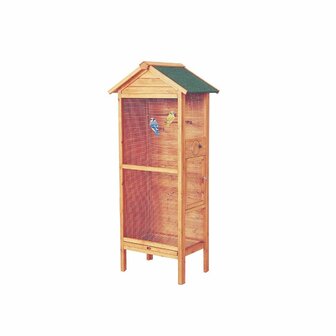 Voli&egrave;re Hout - Vogelvoli&egrave;re - 78 x 55 x 158 cm 