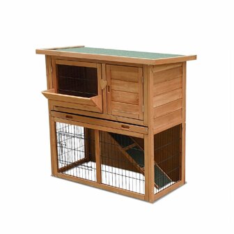 Konijnenhok Loft Hout - Caviahok - 91 x 45 x 81 cm