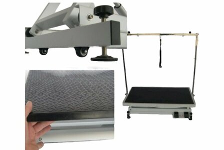 Trimtafel Elektrisch Silicone - Zwart - SZW - 110x60 cm - Met Wielsysteem