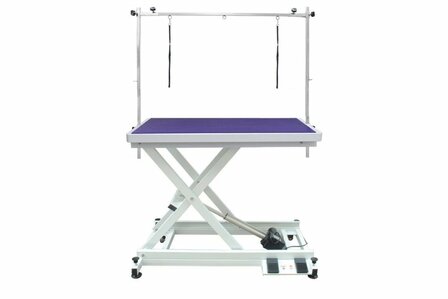 Trimtafel Elektrisch Silicone - Paars - SZW - 110x60 cm - Met Wielsysteem