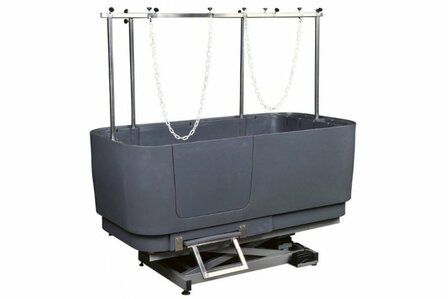 Hondenbad PL Grijs - Elektrisch - Met Ingebouwde Opstap