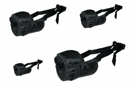Muilkorf Nylon Snuitje - Verstelbaar - Set XS + S + M + L