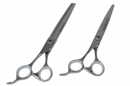 Sabeltand Linkshandig Scharen Set - Hondenschaar Trimschaar
