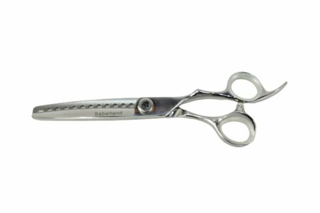 Sabeltand Enkele Effileerschaar 15,5 cm - EEF6 VG10 - 12 Tands - Hondenschaar Trimschaar