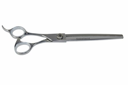 Sabeltand Enkele Effileerschaar 18 cm - EEFL7 VG10 - Linkshandig - 46 tands - Hondenschaar Trimschaar