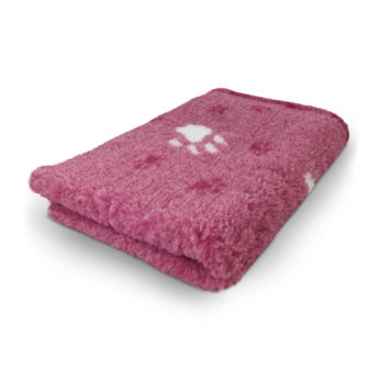 Vetbed Oudroze 3 Kleur Grote Voetprint - Anti-Slip - 10 Stuks 150x100 cm