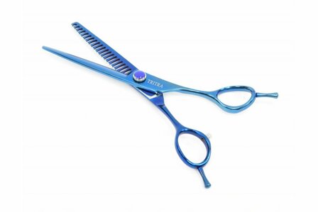 Tritra BL21E 440C - Enkele Effileerschaar 16,5 cm - 21 Tands - Hondenschaar Trimschaar