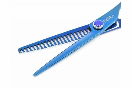 Tritra BL21E 440C - Enkele Effileerschaar 16,5 cm - 21 Tands - Hondenschaar Trimschaar