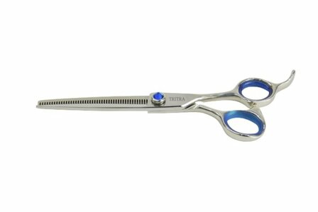 Tritra 22193 - 440C - Enkele Effileerschaar 16,5 cm - 46 Tands - Hondenschaar Trimschaar