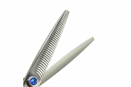 Tritra 22490 - 440C - 3/4 Dubbele Effileerschaar 16,5 cm - Hondenschaar Trimschaar